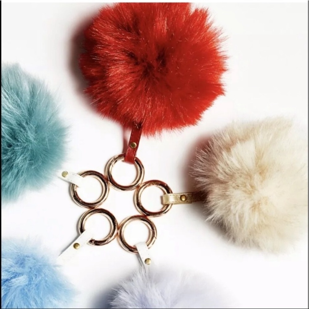 Free People Key chains faux fur NWT 3 for $20